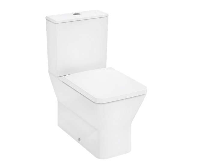 Унітаз-компакт для підлоги Hansgrohe EluPura Original Q AquaChannel Flush 39х64 см з кришкою кераміка білий 60206450