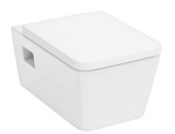 Унитаз подвесной Hansgrohe EluPura Original S 36х54 см с крышкой керамика SmartClean белый 61182450