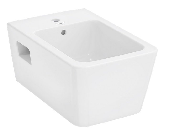 Биде подвесное Hansgrohe EluPura Original Q 36х54 см керамика белый 60284450