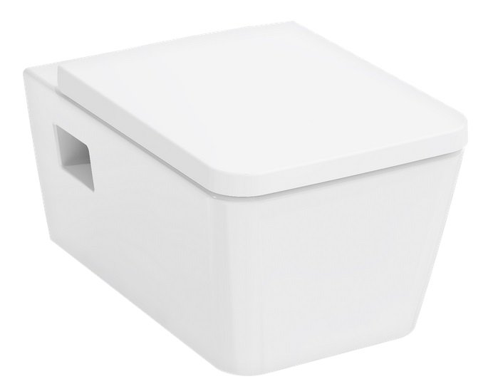 Підвісний унітаз Hansgrohe EluPura Original Q AquaChannel Flush 36х54 см з кришкою кераміка білий 60289450