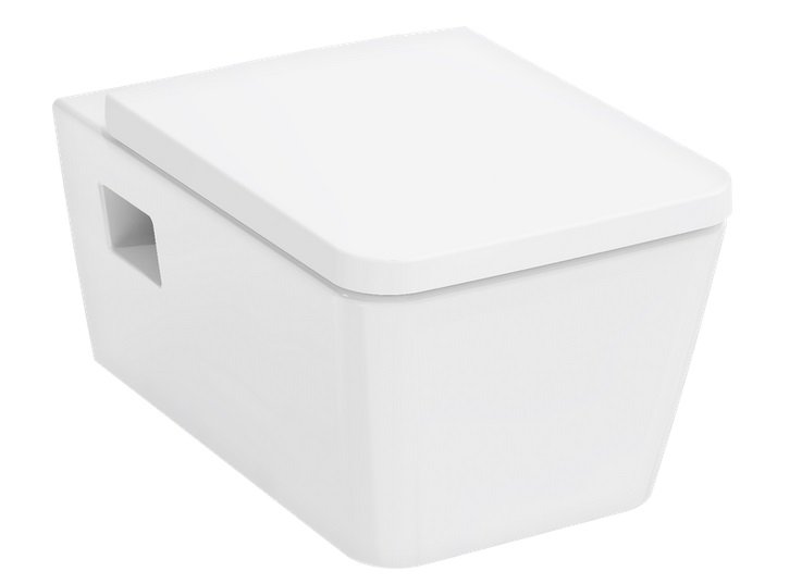 Підвісний унітаз Hansgrohe EluPura Original Q AquaChannel Flush 36х54 см з кришкою кераміка білий 60208450