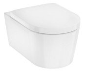 Унитаз подвесной Hansgrohe EluPura S 36х54 см с крышкой керамика HygieneEffect белый 62021450