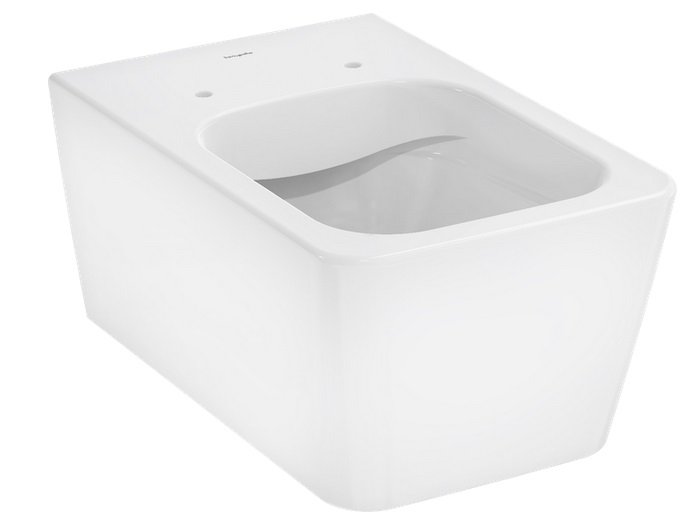 Унитаз подвесной Hansgrohe EluPura Q безободковый 36х54 см керамика HygieneEffect белый 62022450