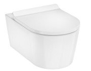 Унитаз подвесной Hansgrohe EluPura S 36х54 см с крышкой керамика HygieneEffect белый 62025450