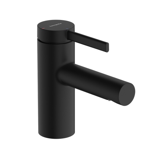 Смеситель для раковины Hansgrohe Zesis S CoolStart с донным клапаном черный матовый 74710670