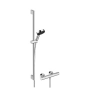 Термостат для душа Hansgrohe Ecostat Element с душевым набором Pulsify Select S EcoSmart хром 24271000