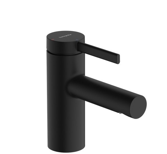 Змішувач для раковини Hansgrohe Zesis S CoolStart із донним клапаном чорний матовий 74714670