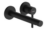 Смеситель для раковины Hansgrohe Zesis S настенный одрычажный черный матовый 74750670