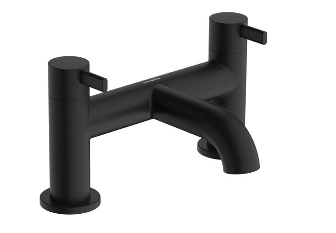Смеситель на борт ванны Hansgrohe Zesis S двухрычажный черный матовый 74423670
