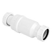 Сифон McAlpine с обратным клапаном 1½ х 40 мм полипропилен белый MACVALVE-11