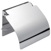 Тримач для туалетного паперу Kroner KRM Rizze-ACC302 з кришкою хром CV022903