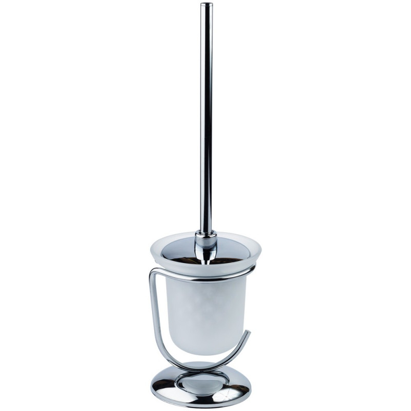 Ершик для унитаза Kroner KRM Rizze-ACG322 напольный хром/белый CV022910