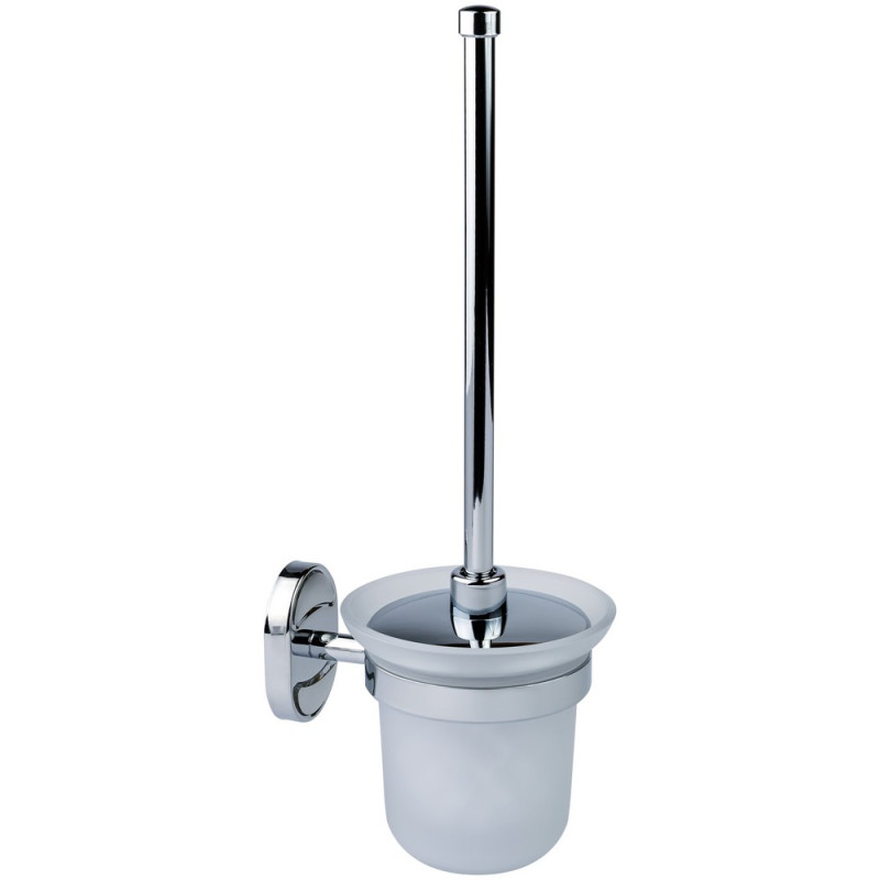 Йоршик для унітазу Kroner KRM Elbe-ACG2910 з тримачем білий/хром CV022870