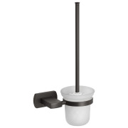 Ершик для унитаза Kroner KRP Graz-GRP95613 с держателем белый/графит CV035544