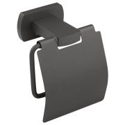 Держатель для туалетной бумаги Kroner KRP Graz - GRP95607 с крышкой графит CV025285