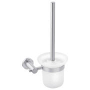 Йоршик для унітазу Kroner KRP Edelstahl Klassisch-ESG3710 з тримачем білий/нікель CV025648