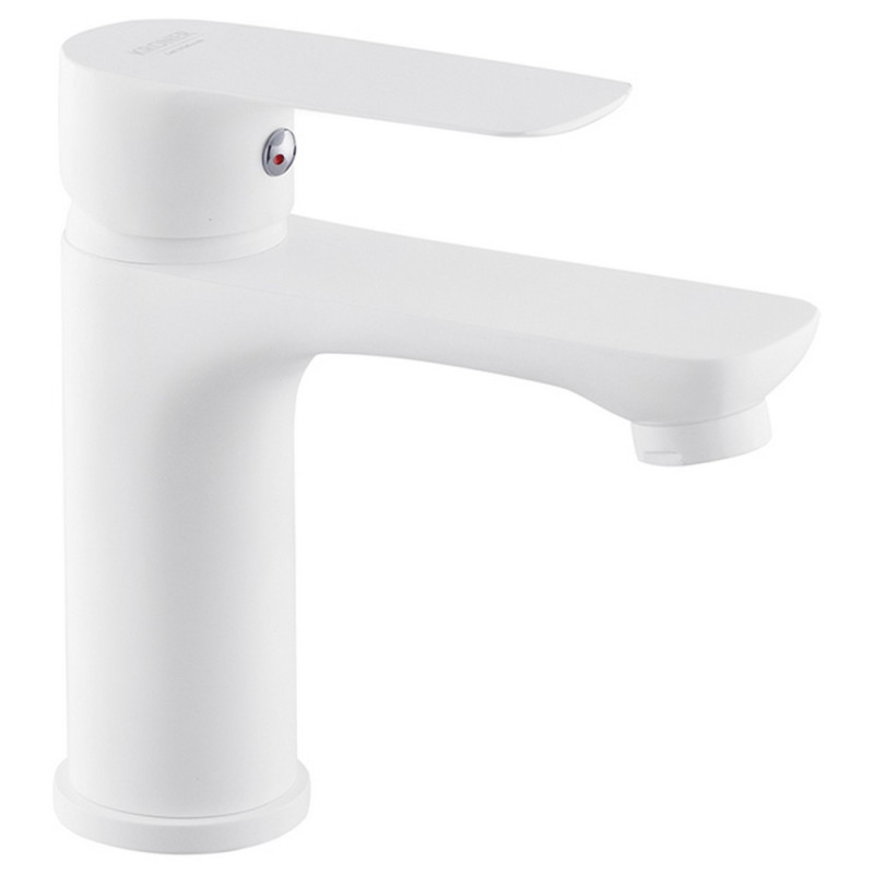 Смеситель для раковины Kroner KRM Fulda-W010 однорычажный белый CV018077