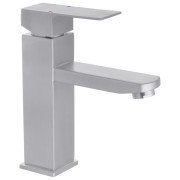 Смеситель для раковины Kroner KRP Edelstahl Kubus-ESG010 однорычажный никель CV023009