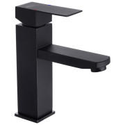 Змішувач для раковини Kroner KRP Edelstahl Kubus-SCH010 одноважільний чорний CV023010