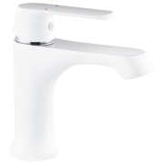 Змішувач для раковини Kroner KRP Armada-W010 одноважільний хром/білий CV024320