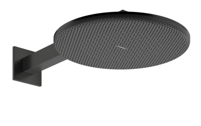 Верхний душ Hansgrohe Raindance Alive S 300 2 режима с держателем черный матовый хром 24540340