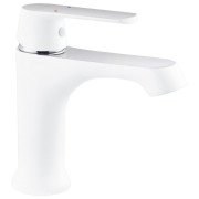 Змішувач для раковини Kroner KRP Armada-W010 одноважільний хром/білий CV024320