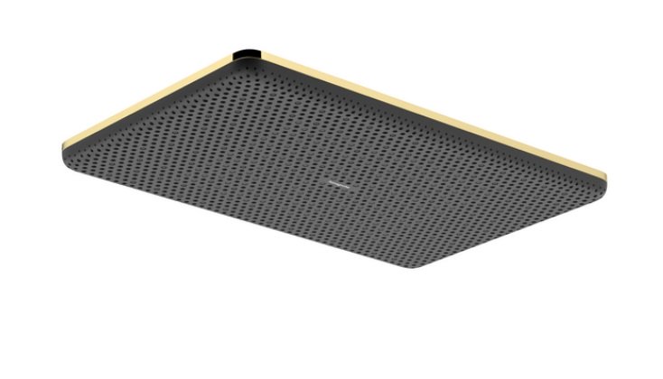 Лейка для верхнего душа Hansgrohe Raindance Alive Q 34х21 см 1 режим EcoSmart золото 24531990