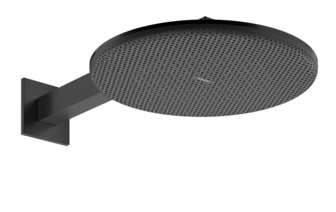 Верхній душ Hansgrohe Raindance Alive S 300 2 режими з тримачем чорний матовий хром 24540340