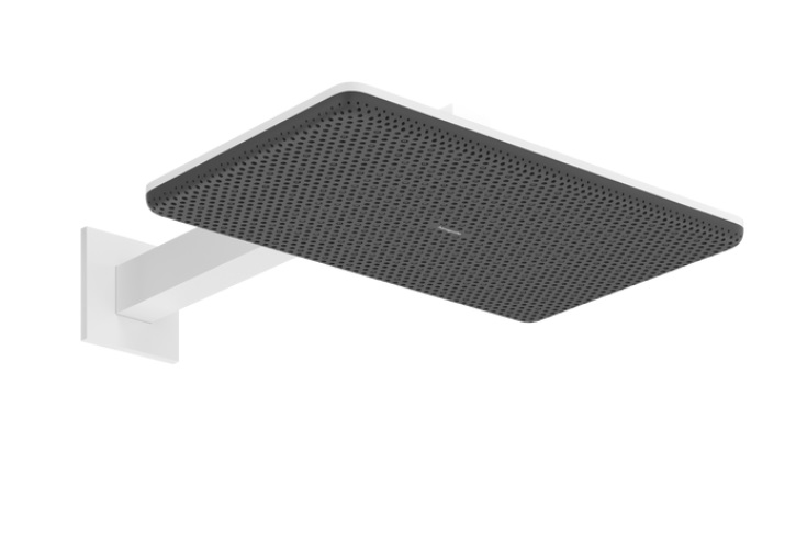 Верхний душ Hansgrohe Raindance Alive Q 34х21 см 2 режима EcoSmart с держателем белый матовый 24551700