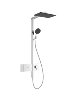 Душевая стойка Hansgrohe Raindance Alive Q 34х21 см 1jet с термостатом ShowerSelect Comfort хром 24580000