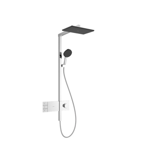 Душова стійка Hansgrohe Raindance Alive Q 210/340 2jet EcoSmart з термостатом ShowerSelect Comfort хром 24591000