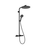 Душова стійка Hansgrohe Raindance Alive S Puro 300 1jet із термостатом чорний матовий 24592670