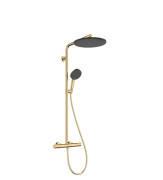 Душевая стойка Hansgrohe Raindance Alive S Puro 300 1jet с термостатом золото 24592990
