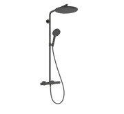 Душова стійка Hansgrohe Raindance Alive S Puro 300 1jet EcoSmart із термостатом чорний матовий хром 24593340