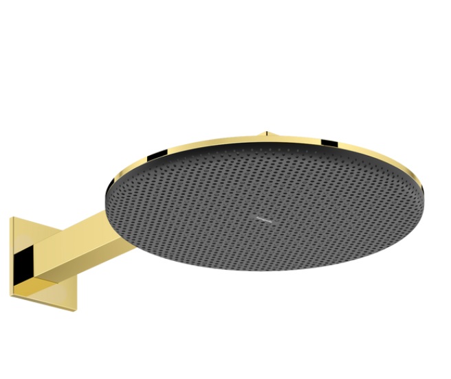 Верхній душ Hansgrohe Raindance Alive S 300 2 режими EcoSmart з тримачем золото 24541990