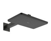 Верхний душ Hansgrohe Raindance Alive Q 34х21 см 2 режима EcoSmart с держателем черный матовый хром 24551340
