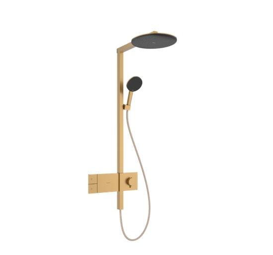 Душевая стойка Hansgrohe Raindance Alive S 300 1jet с термостатом ShowerSelect Comfort бронза 24582140