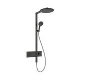 Душова стійка Hansgrohe Raindance Alive S 300 1jet із термостатом ShowerSelect Comfort чорний матовий хром 24582340
