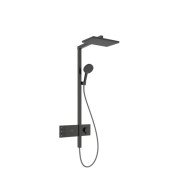 Душова стійка Hansgrohe Raindance Alive Q 210/340 2jet з термостатом ShowerSelect Comfort чорний матовий хром 24590340