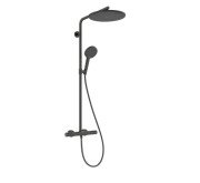 Душова стійка Hansgrohe Raindance Alive S Puro 300 1jet EcoSmart із термостатом чорний матовий хром 24593340