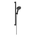 Ручной душ на штанге Hansgrohe Raindance Alive Select S 65 см 3 режима EcoSmart черный матовый 24600670