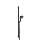 Ручной душ на штанге Hansgrohe Raindance Alive Select S 90 см 3 режима EcoSmart черный матовый 24603670