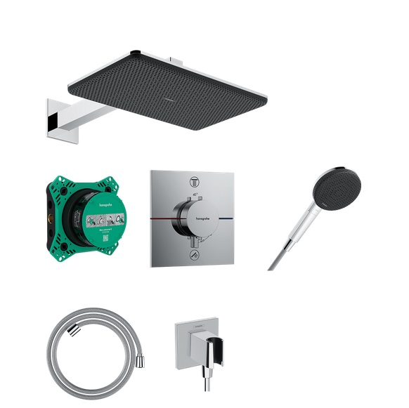 Душевая система скрытого монтажа Hansgrohe Raindance Alive Q 210/340 1jet хром 24620000