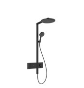 Душова стійка Hansgrohe Raindance Alive S 300 2jet із термостатом чорний матовий 24595670