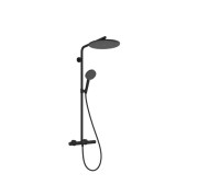 Душова стійка Hansgrohe Raindance Alive S Puro 300 1jet EcoSmart із термостатом чорний матовий 24593670