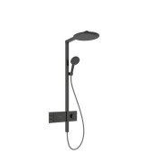 Душевая стойка Hansgrohe Raindance Alive S 300 2jet EcoSmart с термостатом черный матовый хром 24596340