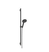 Ручний душ на штанзі Hansgrohe Raindance Alive Select S 90 см 3 режими EcoSmart чорний матовий хром 24603340