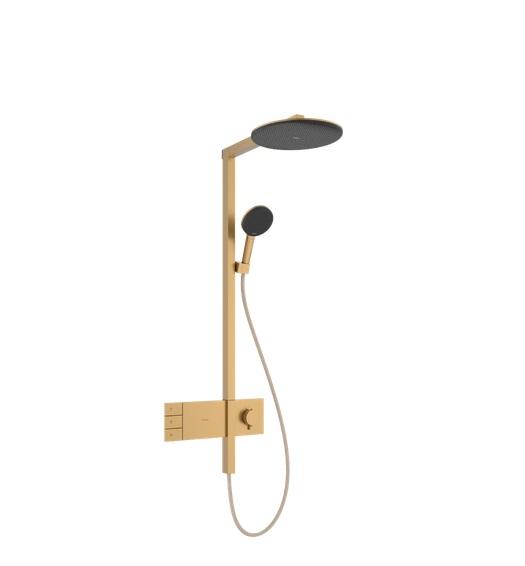 Душевая стойка Hansgrohe Raindance Alive S 300 2jet с термостатом ShowerSelect Comfort бронза 24595140