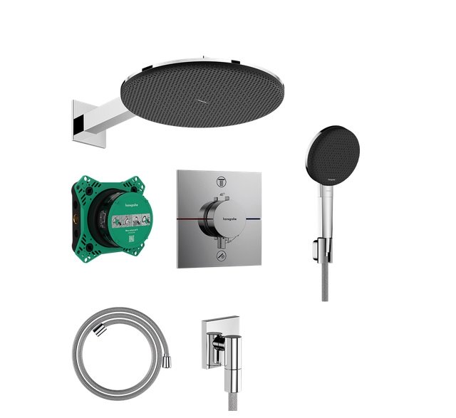 Душевая система скрытого монтажа Hansgrohe Raindance Alive S 300 1jet хром 24630000