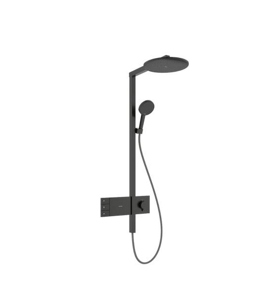 Душова стійка Hansgrohe Raindance Alive S 300 2jet із термостатом чорний матовий хром 24595340